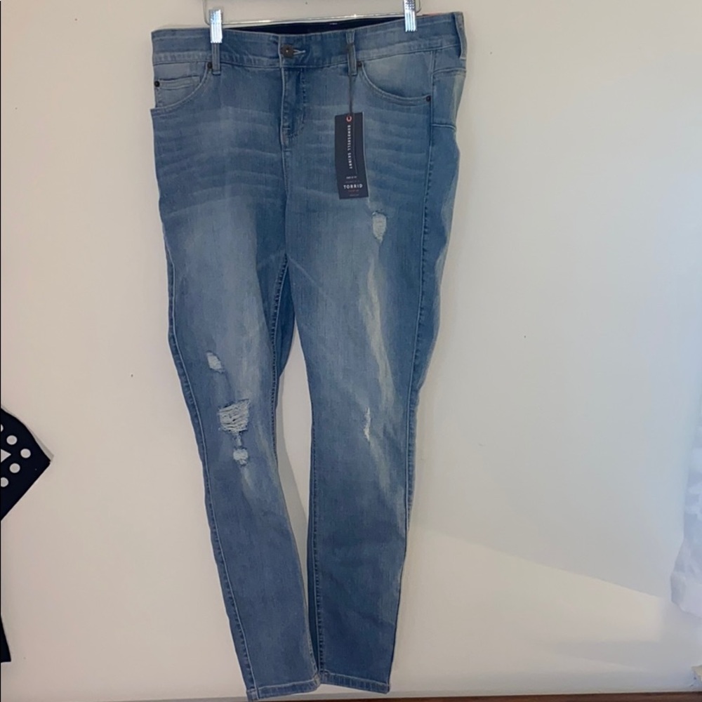 Torrid Bombshell Skinny Ripped Jeans